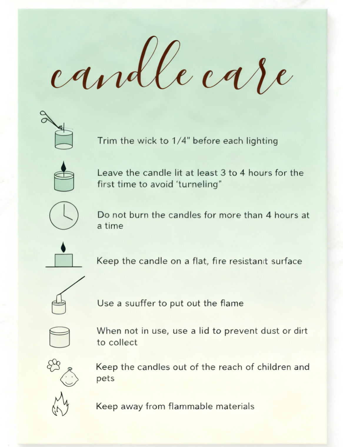 Motivational Scented Candle